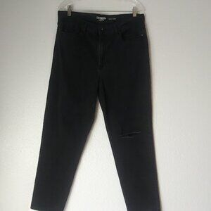 Denizen by Levi's women's size 17 black wash distressed mom jeans